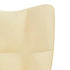 Relaxing Chair Cream White Velvet