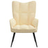 Relaxing Chair Cream White Velvet