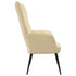 Relaxing Chair Cream White Velvet
