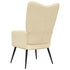 Relaxing Chair Cream White Velvet