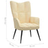 Relaxing Chair Cream White Velvet