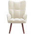 Relaxing Chair Cream White Velvet