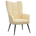 Relaxing Chair Cream White Velvet