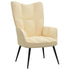 Relaxing Chair Cream White Velvet