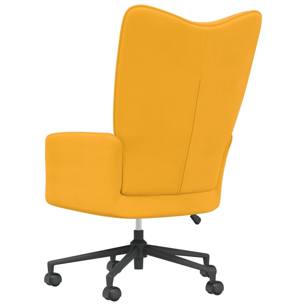 Relaxing Chair Mustard Yellow Velvet