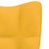 Relaxing Chair Mustard Yellow Velvet