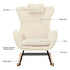 Rocking Chair - with rubber leg and cashmere fabric, suitable for living room and bedroom