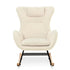Rocking Chair - with rubber leg and cashmere fabric, suitable for living room and bedroom