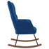 Rocking Chair Blue Velvet