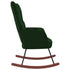 Rocking Chair Dark Green Velvet