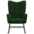Rocking Chair Dark Green Velvet
