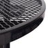 Round Outdoor Steel Picnic Table 46" black ,with umbrella pole