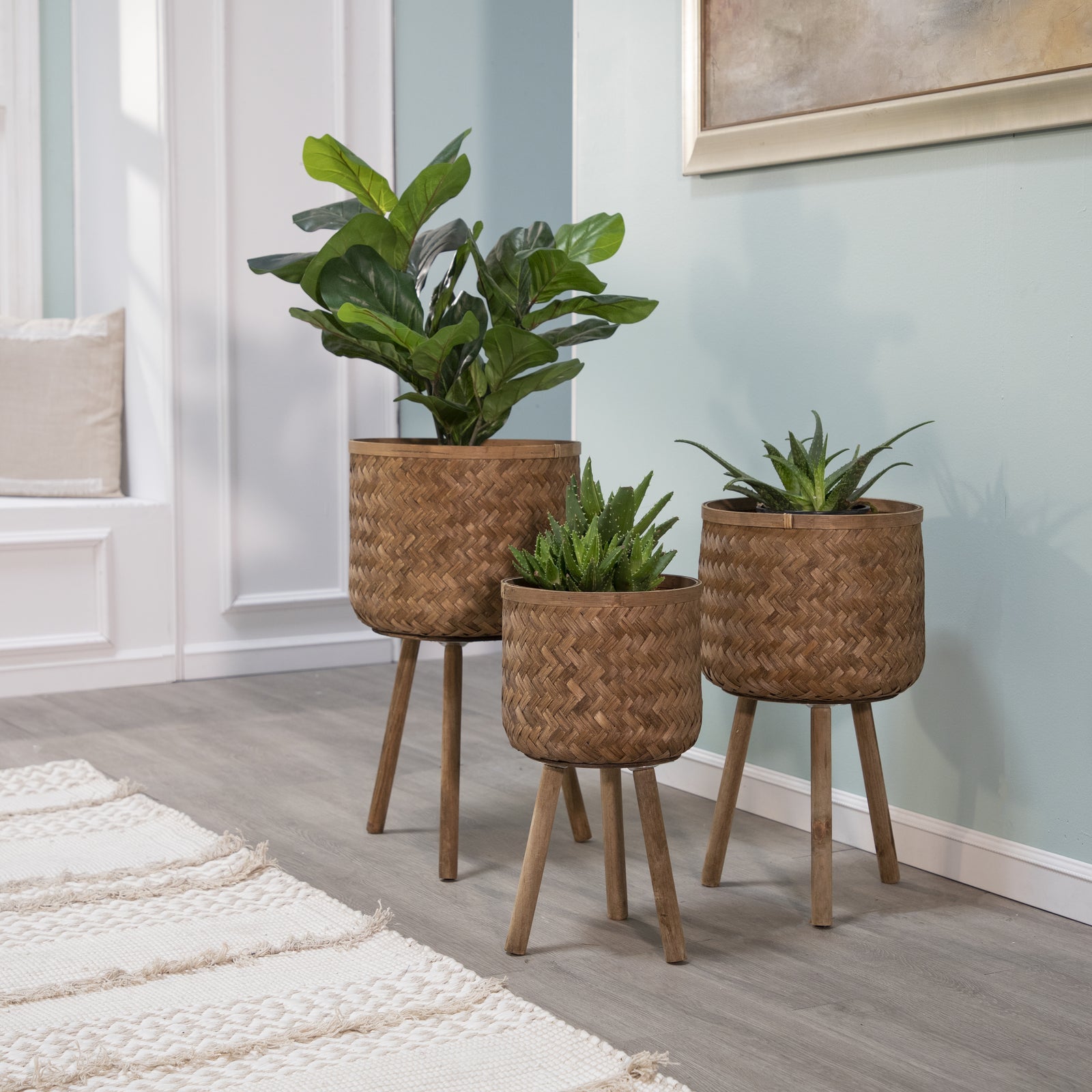 S/3 BAMBOO PLANTERS 11/13/15