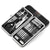 Set of 18 Pieces Nail Clipper Set Stainless Steel Nail Tools Manicure & Pedicure Travel Grooming Kit with Hard Case - WoodPoly.com