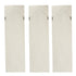 Set of 3 Large White Wall Art Panel, Rectangle Wall Sculpture, Wall Décor for Living Room Dining Room Office Bedroom, 21" x 71"