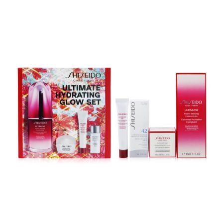 SHISEIDO - Ultimate Hydrating Glow Set: Ultimune Power Infusing Concentrate 30ml + Moisturizing Gel Cream 10ml + Eye Con...999980 4pcs