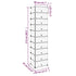 Shoe Rack Transparent 17.3"x12.6"x68.5" PP