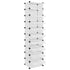 Shoe Rack Transparent 17.3"x12.6"x68.5" PP