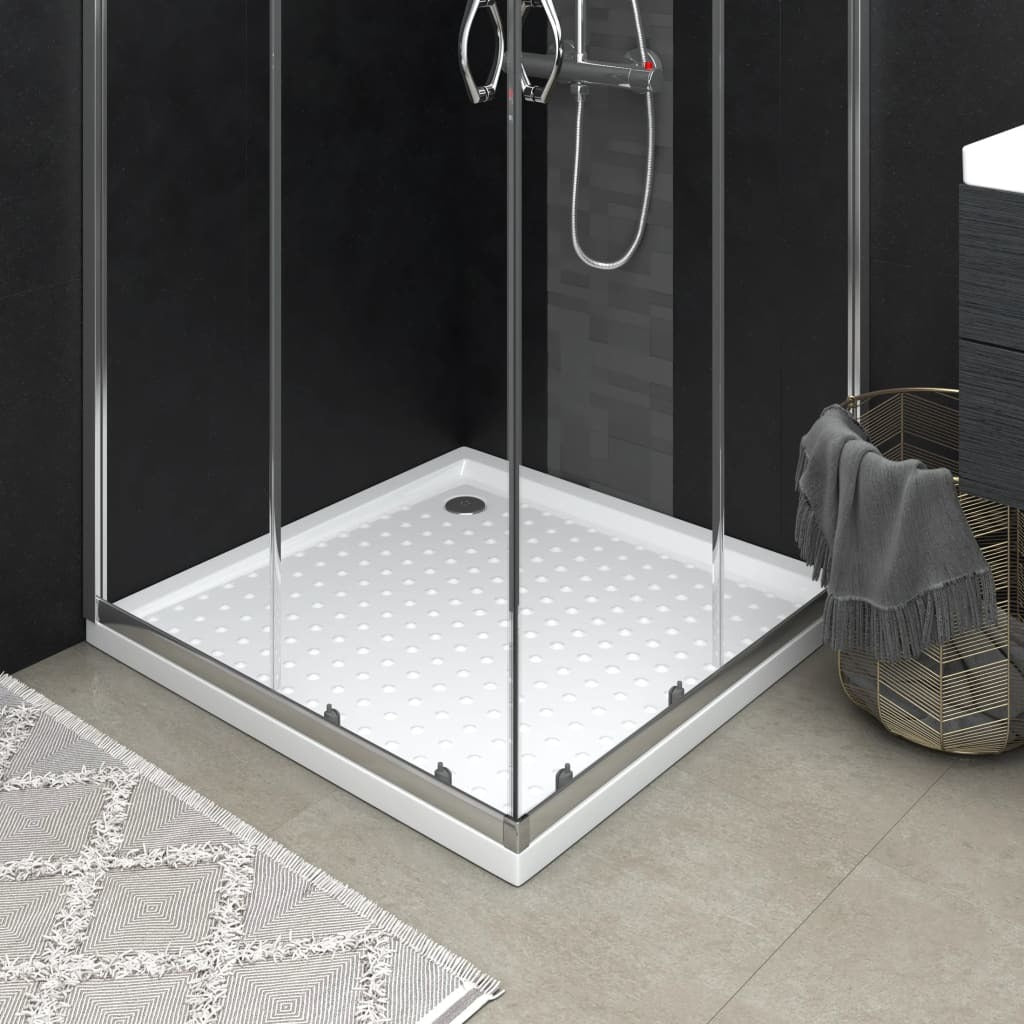 Shower Base Tray with Dots White 31.5"x31.5"x1.6" ABS