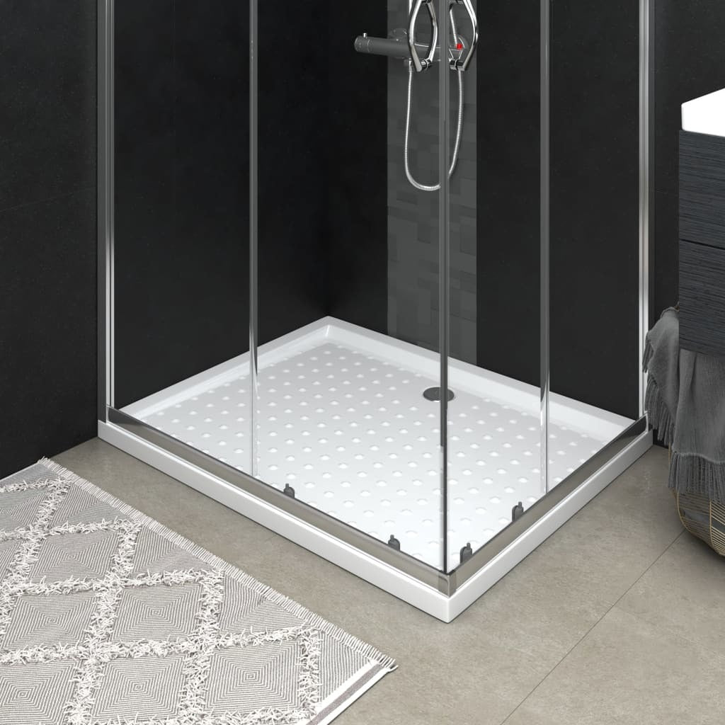 Shower Base Tray with Dots White 31.5