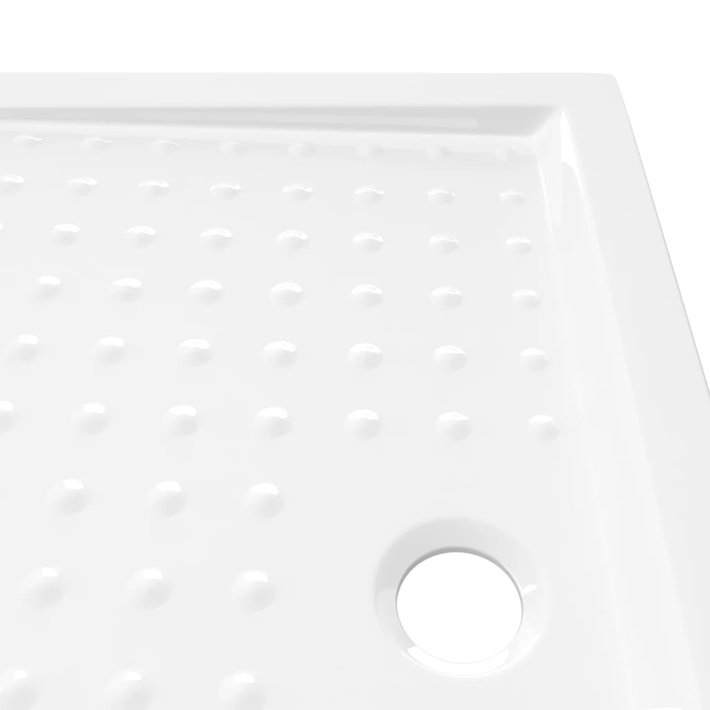 Shower Base Tray with Dots White 35.4