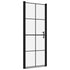 Shower Door Tempered Glass 35.8"x76.8" Black