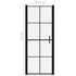 Shower Door Tempered Glass 35.8"x76.8" Black