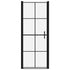 Shower Door Tempered Glass 35.8"x76.8" Black