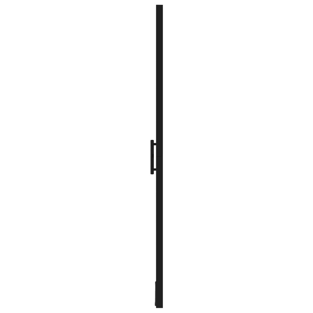 Shower Doors Tempered Glass 39.4"x70.1" Black