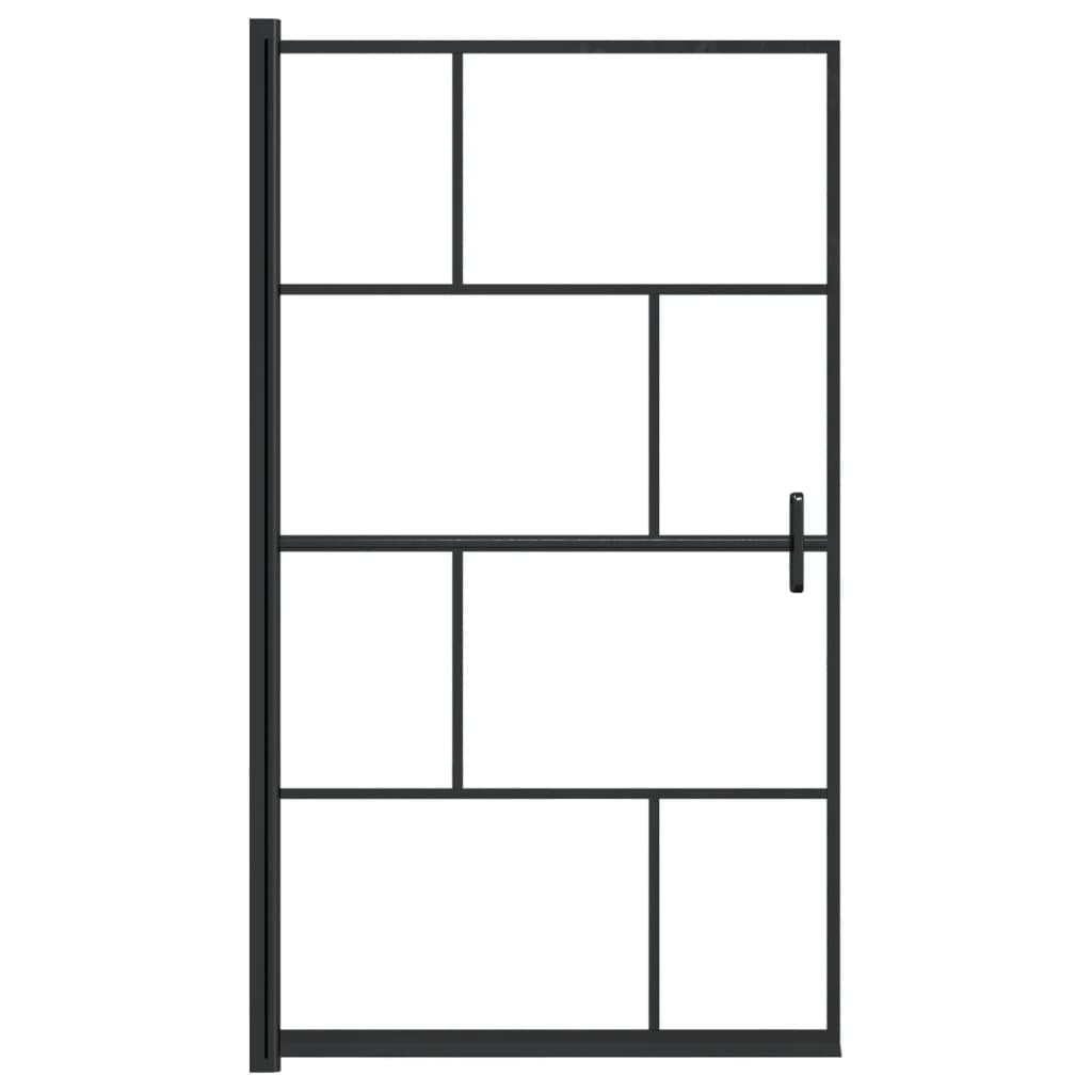 Shower Enclosure ESG 31.5"x55.1" Black