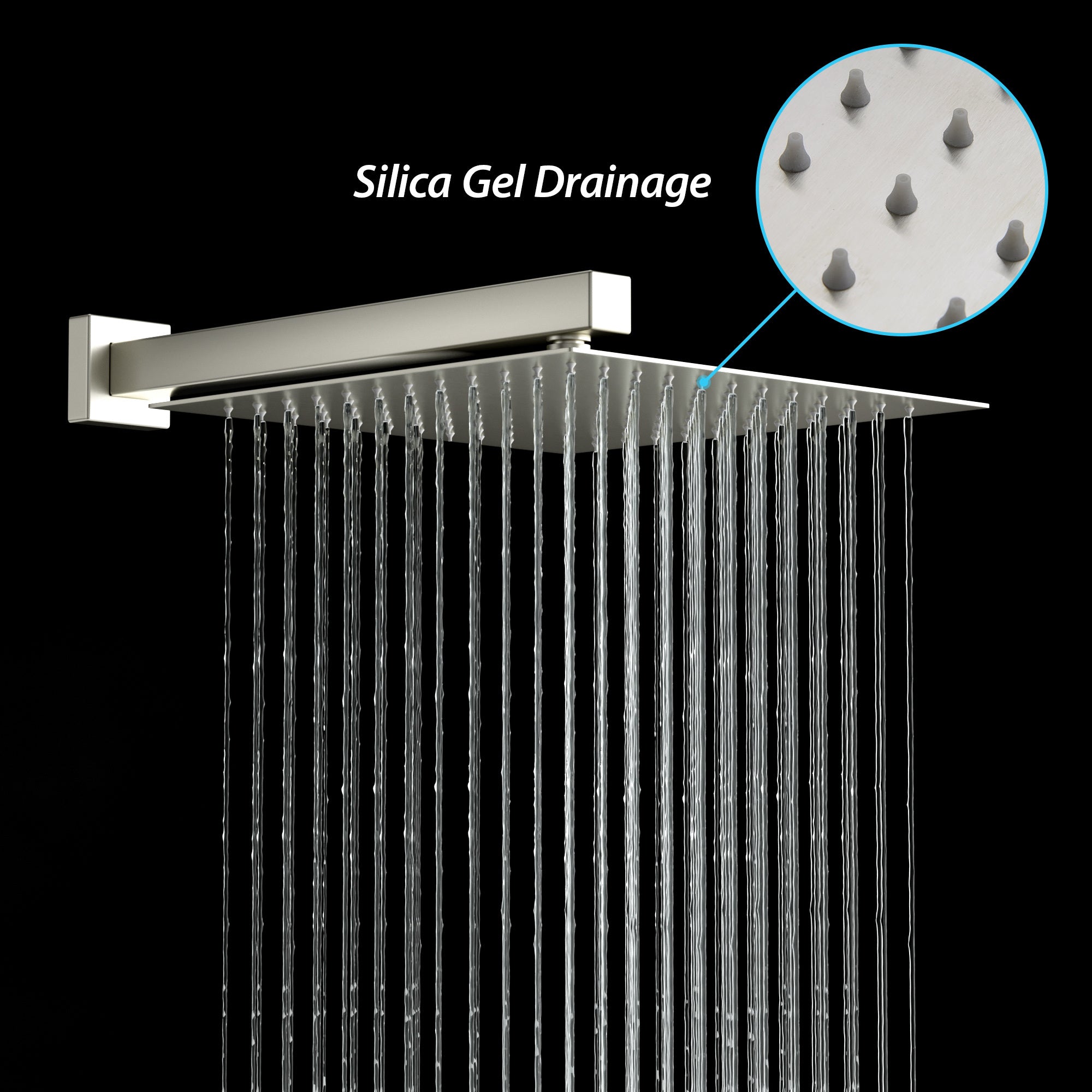 Shower Faucet Set,,Shower System with 10-Inch Rainfall Shower Head and Shower Valve, Brushed Nickel