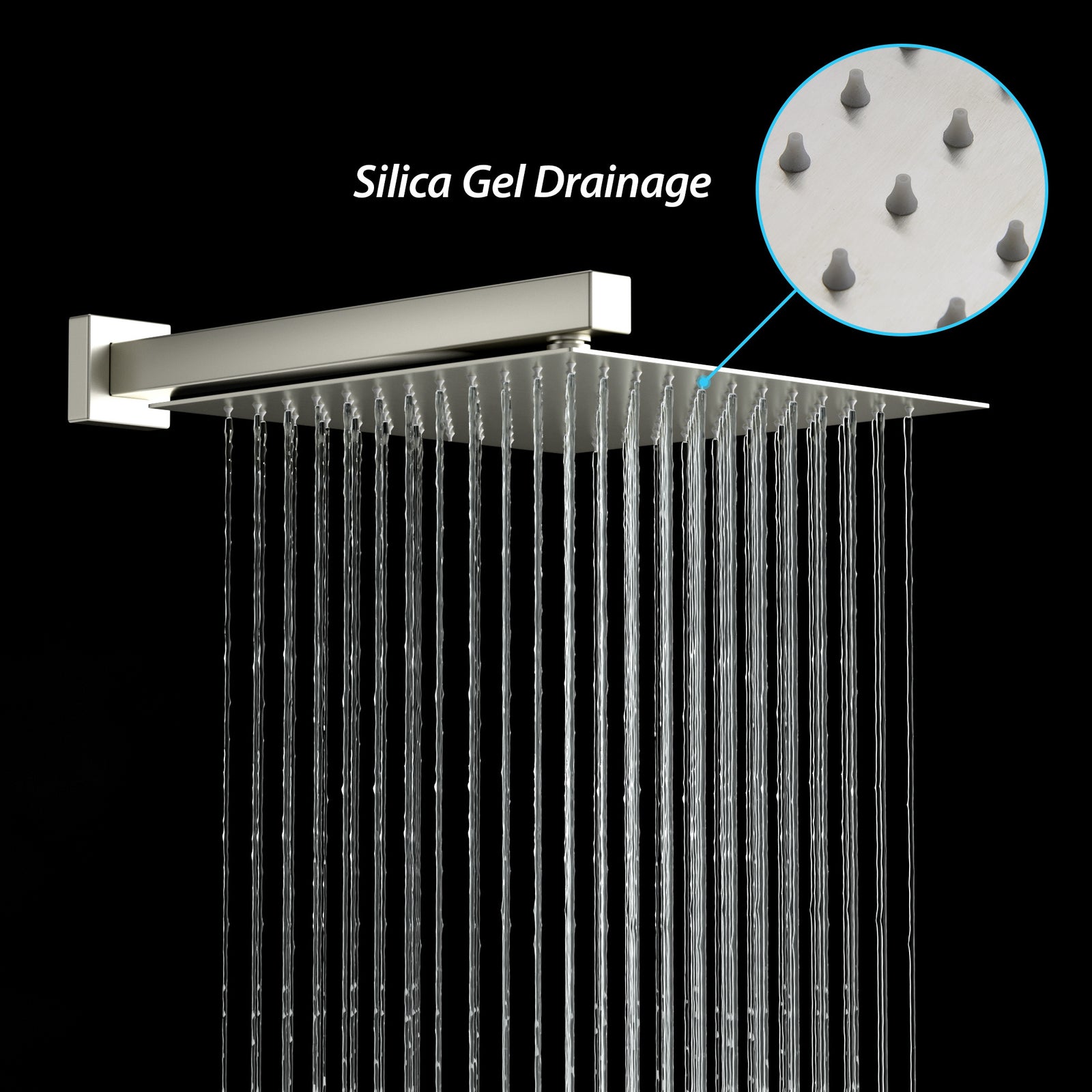 Shower Faucet Set,,Shower System with 10-Inch Rainfall Shower Head and Shower Valve, Brushed Nickel