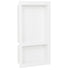 Shower Niche with 2 Compartments High Gloss White 16.1"x27.2"x3.5"