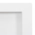 Shower Niche with 2 Compartments High Gloss White 16.1"x27.2"x3.5"