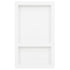 Shower Niche with 2 Compartments High Gloss White 16.1"x27.2"x3.5"