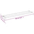 Shower Shelf for Walk-in Shower Wall Black 31.5" Aluminum