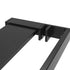 Shower Shelf for Walk-in Shower Wall Black 31.5" Aluminum