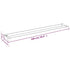 Shower Shelf for Walk-in Shower Wall Black 39.4" Aluminum