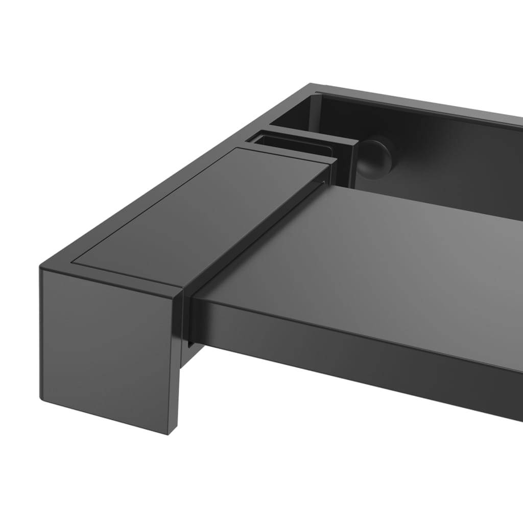 Shower Shelf for Walk-in Shower Wall Black 45.3