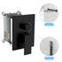 Shower System with Waterfall Tub Spout,12 Inch Wall Mounted Square Shower System with Rough-in Valve, Oil Rubber Bronze