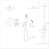 Shower System with Waterfall Tub Spout,12 Inch Wall Mounted Square Shower System with Rough-in Valve, Oil Rubber Bronze