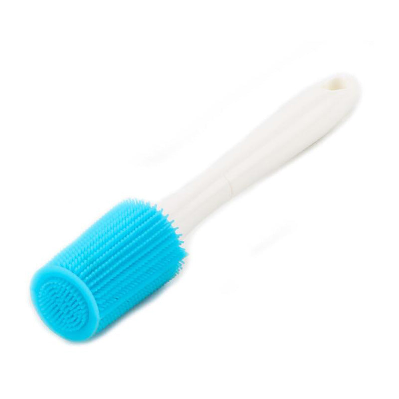 Silicone Cleaning Bottle Brush Silica Gel Cleaning Brush Bottle Cup Cleaning Brush for Glass Cup Thermos Coffee Mug Long Handle Dishwashing Tool - WoodPoly.com