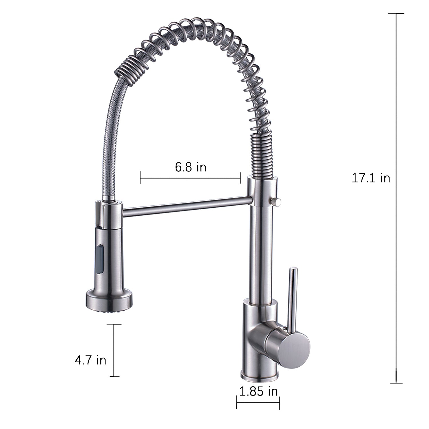 Single Handle Pull-Down Sprayer Kitchen Faucet