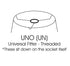 Slant Empire Hardback Lampshade with Uno Fitter, Black (with white lining)