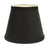Slant Empire Hardback Lampshade with Uno Fitter, Black (with white lining)