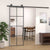 Sliding Door Black 29.9"x80.7" ESG Glass and Aluminum