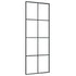 Sliding Door Black 29.9"x80.7" ESG Glass and Aluminum