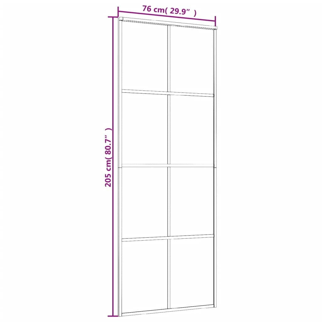Sliding Door Black 29.9