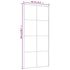 Sliding Door Black 35.4"x80.7" ESG Glass and Aluminum