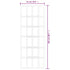 Sliding Door ESG Glass and Aluminum 29.9"x80.7" Black